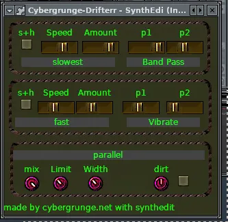 CYBERGRUNGE VST PACK interface