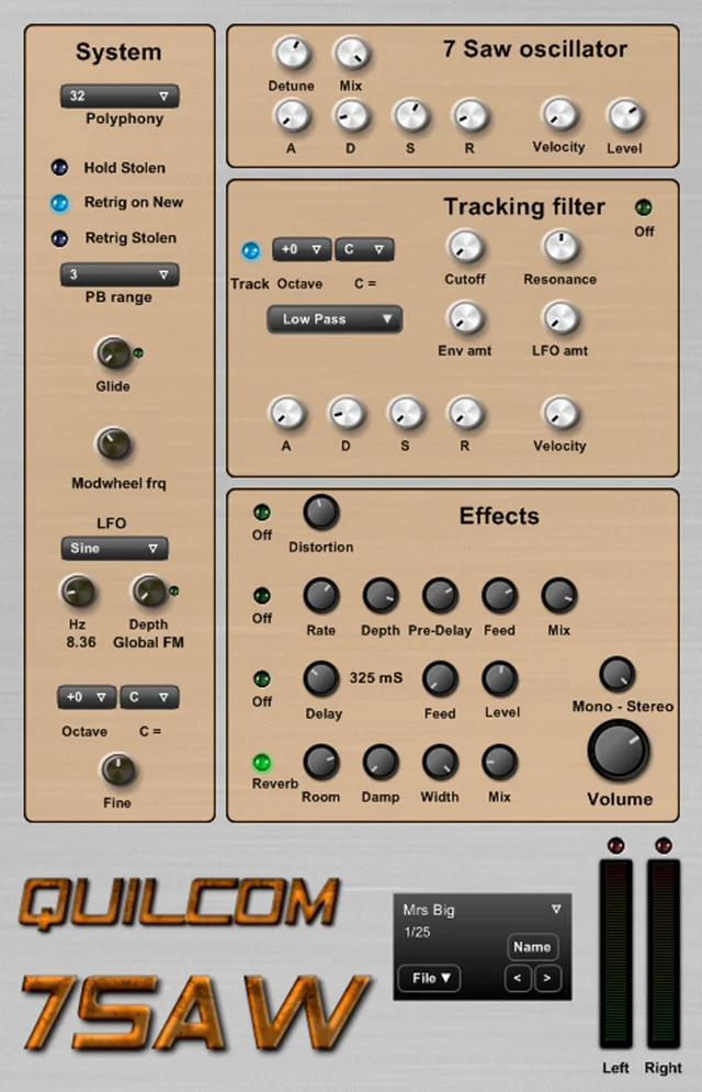 QUILCOM 7SAW interface